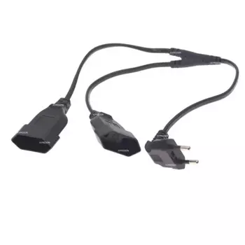 KYMISON Черный удлинитель CEE7/16 2.5A 250V