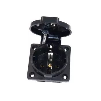 KYMISON Промышленная водонепроницаемая розетка черная/синяя 10А/250В