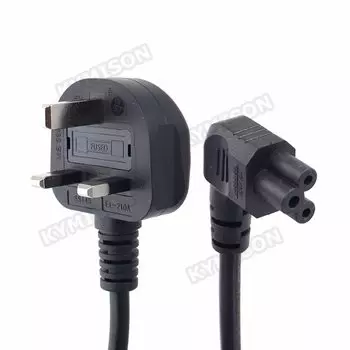 KYMISON сетевой кабель IEC 60320 C5 - UK BS1363 1,5 м черный