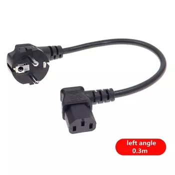 KYMISON Угловой сетевой шнур IEC C13 черный 1.5 м