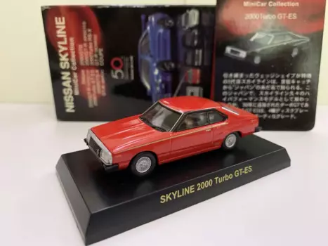 KYOSHO 1/64 Skyline 2000 Turbo GT-ES Коллекционная модель тележки из литого сплава