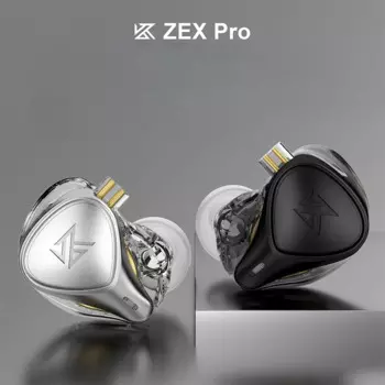 KZ ZEX Pro Проводные наушники-вкладыши HIFI IEMs Электростатические + динамические + сбалансированные арматурные гибридные наушники-драйверы Монитор с микрофоном
