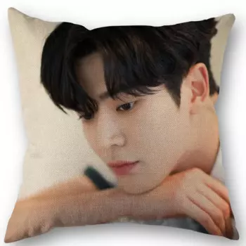 Льняная хлопковая наволочка SF9 Rowoon 45x45 см