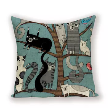 Льняной чехол для подушки Wandering Tribe