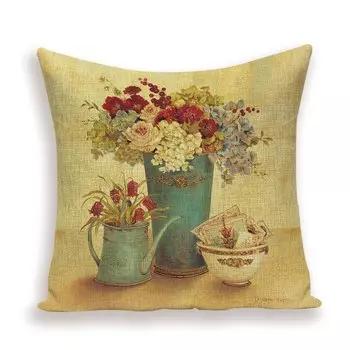 Льняные декоративные наволочки Pumelo Tree