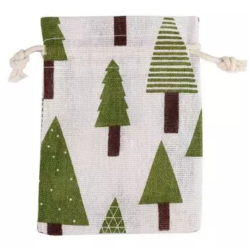 Льняные хлопковые сумки LFPU с принтами 10 шт.