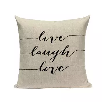 Льняные наволочки Pumelo Tree с буквами