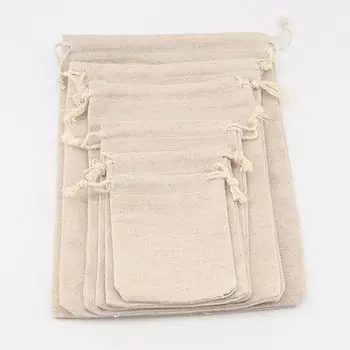 Льняные подарочные сумки jinsnzz 15x20 см