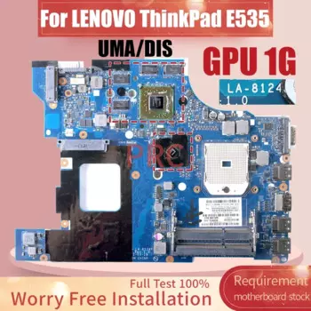 LA-8124P для LENOVO ThinkPad E535 материнская плата ноутбука 04W4017 04W4332 04Y1190 UMA или DIS 216- 0833000 Материнская плата для ноутбука 1G