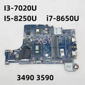 LA-F116P для ноутбука Dell Latitude 3490 3590, материнская плата I3-7020U I5-8250U i7-8650U CN-01MM5V 0XTVNM