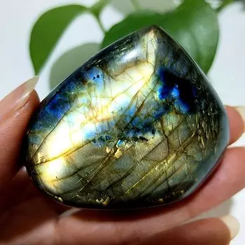 Лабрадорит Сердце ладонь EBET