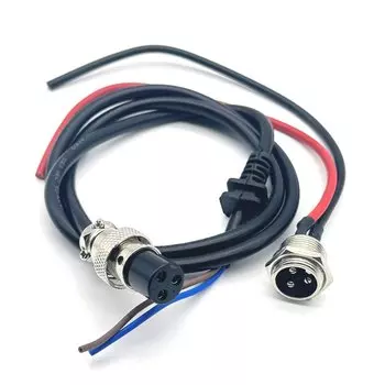 LAJQTAO 3-контактная зарядная головка для электровелосипеда 60В 10А