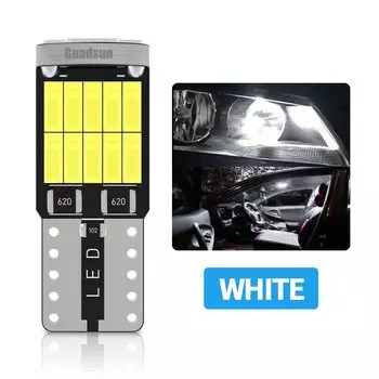 Лампа для чтения автомобиля, 2x W5W T10 194 Canbus без ошибок 4014 SMD, 6000 К, 12 В