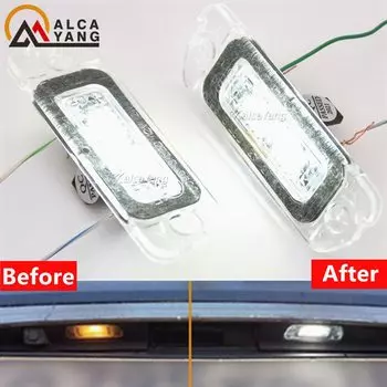 Лампа для номерного знака Mercedes Benz W163 W164 ML350 ML450 ML500 X164 GL350 GL450 GL500 W251 V251, без ошибок, 2 шт.