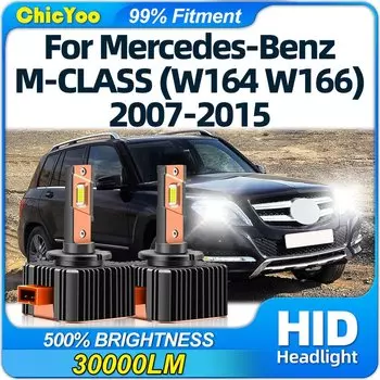 Лампа для передней фары, 120 Вт, 6000K, белая, подключи и работай, 12 В для Mercedes-Benz (W164 W166), 2007-2013, 2014, 2015