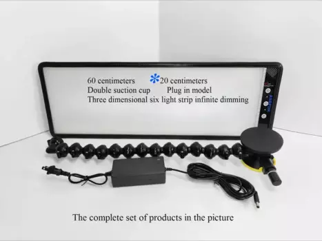 Лампа для ремонта вмятин, 6 ламп, светодиодная полоса, линейная доска, инструмент для ремонта без покраски, удаление вмятин с регулировочным держателем, бамбуковая трубка