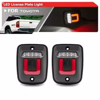 Лампа для заднего номерного знака для Toyota Tacoma 1995-2004 Gen1 N140 N150 N160 N170 N190 пикапов и грузовиков, 2 шт.