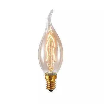 Лампа накаливания JUDU C35L тёплый белый 40 Вт E14