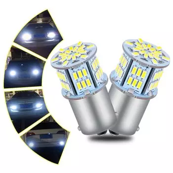 Лампа P21w светодиодная для заднего хода Ba15s 1156, автомобильные аксессуары, светодиодная лампа для указателей поворота, стоп-сигналов, резервного освещения 12 В для Ford s c Max Focus 2 3 Mk3