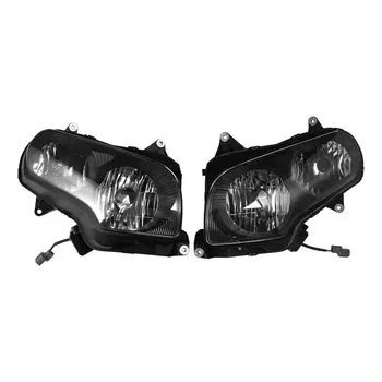 Лампа передней фары в сборе для Honda Gold Wing 1800 GL1800 2001-2011, черный мотоцикл