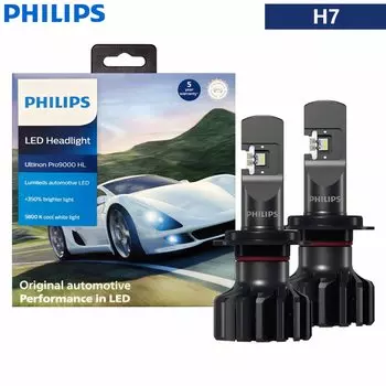 Лампа Philips H4 H7 H11 Светодиодный Ultinon Pro9000, Gen2 H1 H8 HB3 HB4 HIR2 + 350%, яркая лампа светодиодный s 9005 9006, 9012, белая автомобильная лампа 5800K