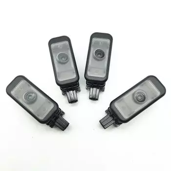 Лампа-проектор для освещения, автомобильная светодиодная подсветка двери, 4 кольца, с проекцией, для Audi A3, A4, A5, P3, Q2, Q5, A6, A7, S3, S4, S5, S6, S7, 8ilo947, 415