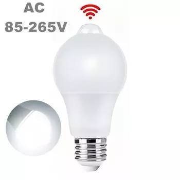 Лампа TxxCvv E27 с датчиком движения 9-20Вт