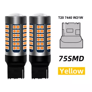 Лампа заднего вида для Toyota Fortuner vnt trd 2014 WY21W T20 7440 Canbus, 2 шт.