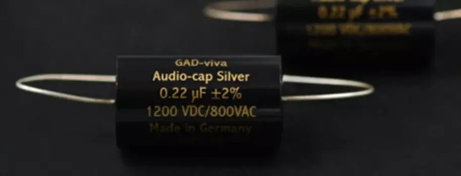 Ламповый усилитель GAD Silver 1200 В, 1 шт., с частотным разделением, с серебряной фольгой, аудио конденсатор, бесплатная доставка