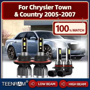 Лампы для автомобильных фар, 2005 лм, 12 В, CSP, противотуманные фары для Chrysler Town & Country 2006 2007