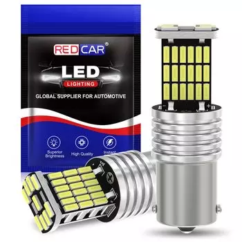 Лампы для автомобильных фар, 2 шт., P21W BA15S, Canbus 1156 BAY15D 1157 P21/5W