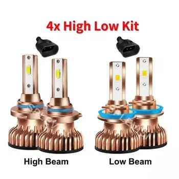 Лампы для автомобильных фар дальнего и ближнего света, противотуманные фары 9005 H11 9145 для Toyota Tundra 2007 2008 2009 2010 2011 2012 Plug Play