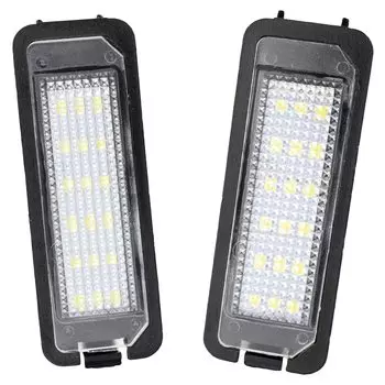 Лампы для подсветки номера Автомобиля, универсальные, 12 В, 2 шт., с 18 светодиодами, для VW ГОЛЬФ 4, 5, 6, GTI, Passat B6, Lupo, girocco, поло