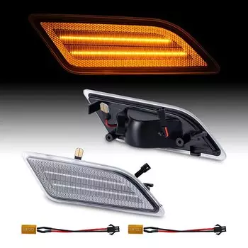 Лампы для указателей поворота для Mercedes Benz W204 C250 C300 C350 C63 2012-2014, Стайлинг автомобиля OEM #2049067401, 2 шт.