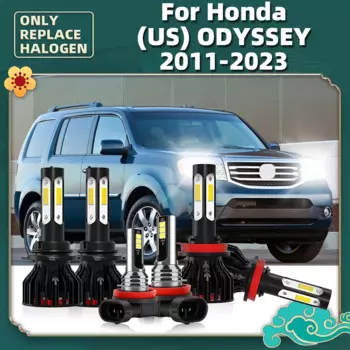 Лампы головного света 360 °, 12 В + Противотуманные фары для Honda (US) ODYSSEY 2011 2012 2013 2014 2015 2016 2017 2018 2019 2020 2021 2022