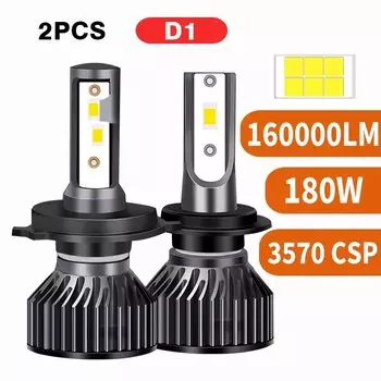 Лампы PANDUK H7 Светодиодный Turbo 160000LM 180W 3570 Chips H1 H4 светодиодный лампы 4300K 6000K 8000K 80000LM 80W H8 H9 H11 противотуманные фары