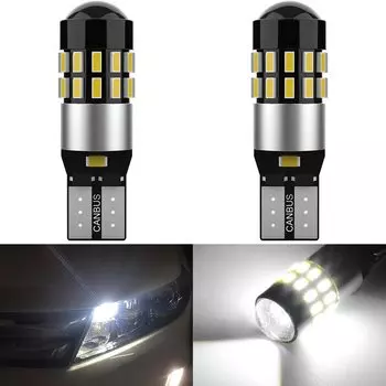 Лампы светодиодные T10 W5W, 30SMD, для Passat B5, B6, B7, VW Golf 4, 5, 6, 7, Jetta MK4, MK5, 2 шт.