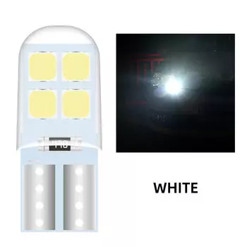 Лампы светодиодсветодиодный W5W T10, 3030 8SMD, 6000K, 168, 194, 12 В, 10 шт., для внутренняя Лицензия автомобиля