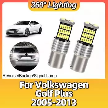 Лампы заднего хода для Volkswagen Golf Plus 1156 6000 2005 2006 2007 2008 2009 2010 2011 2012 2013, 2 шт.