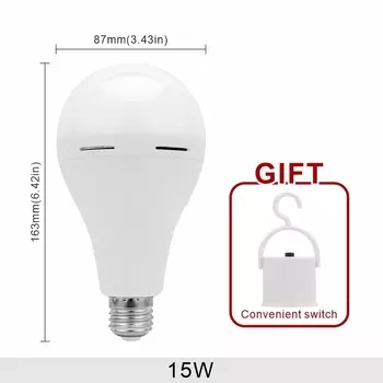 LAN MU Светодиодная лампа E27 rechargeable 7W 9W 12W 15W