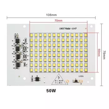LAN MU светодиодные чипы 220В SMD 2835 10-100Вт
