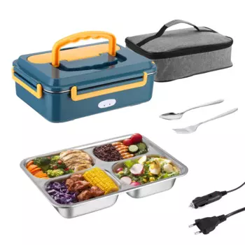 Ланч-бокс из нержавеющей стали 304, без воды, с подогревом, для взрослых и детей, портативный герметичный контейнер для завтрака, контейнер для еды для микроволновой печи