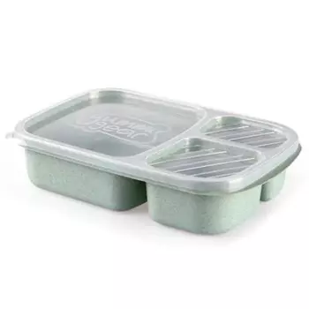 Ланч-бокс из пшеничной соломы 3-отделения