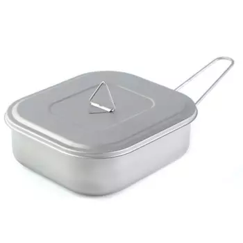 Ланч-бокс Ti 1000 мл с безопасной крышкой и практичной складной ручкой