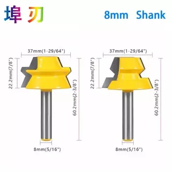 LANG TONG TOOL Фрезы для дерева 8/12/12.7 мм 2 шт.