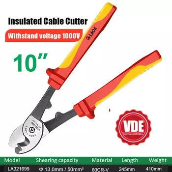 LAOA 1000V Изолированные Электрические Плоскогубцы Профессиональные Кусачки Для Кабеля Сертифицированные VDE Многофункциональ...