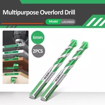 LAOA Сверхтвердое Сверло Из Сплава, Спиральное Сверло Для Стекла, Бетона, Многофункциональный Сверлильный Инструмент