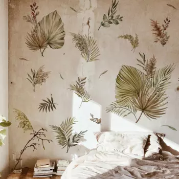 Настенные наклейки с большими листьями HonC