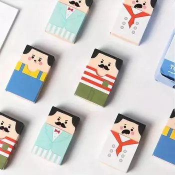 1 упаковка, новинка, ластики для лысины, забавные причудливые школьные принадлежности, забавные мультяшные ластики, корректирующие инструменты