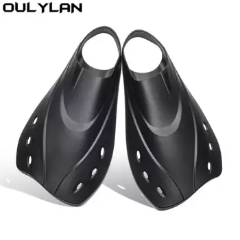 Ласты для плавания Oulylan с открытой пяткой, короткие ласты для дайвинга, подводного плавания, для взрослых мужчин и женщин